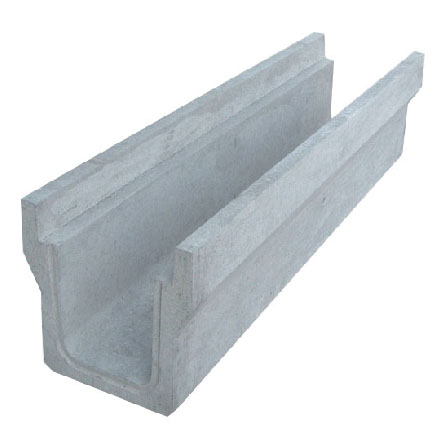 Concrete side ditch for road